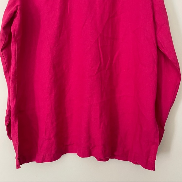 Lucy Perida Shirt Womens Extra Large Linen Tunic Shell Buttons Casual Lagenlook - Picture 6 of 12